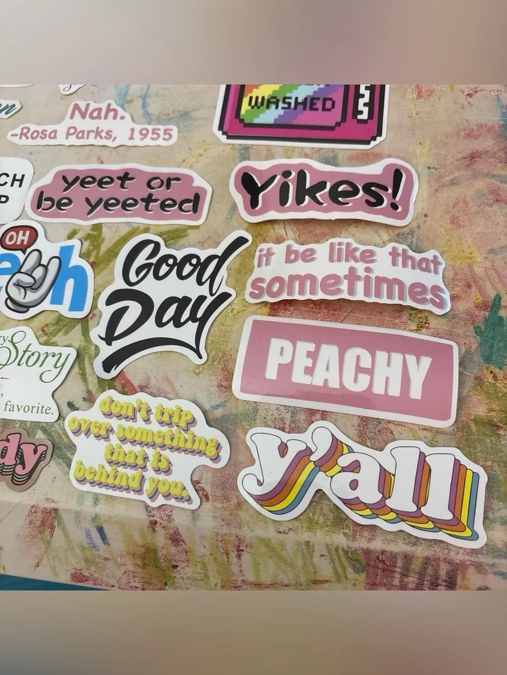Assorted Sticker Set - Colorful Phrase & Graphic Stickers - Picture 6 of 8